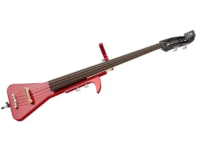 Nouvel Arrivage Warwick RockBass Triumph Lite 4-String Electric Upright Bass with Gig Bag - Metallic Red High Polish