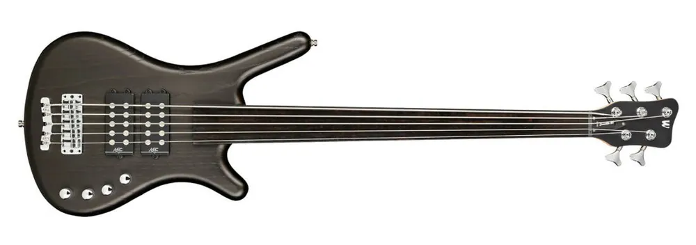 Warwick RockBass Corvette 5-String Fretless Bass Guitar with Gig Bag - Nirvana Black Transparent Satin Haute Qualité