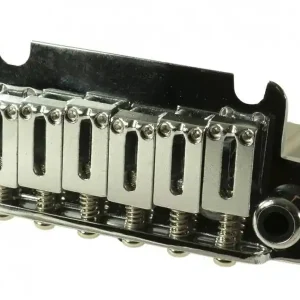 Authentique WD Music Steel Tremolo Bridge for Strat Style Guitars - Chrome
