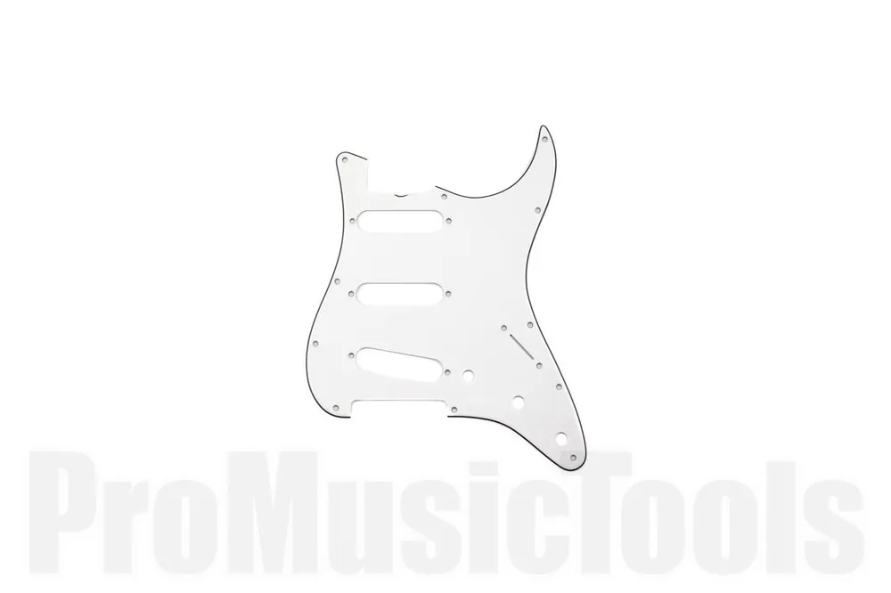 Acheter Direct Fender Pure Vintage Pickguard - ‘65 Stratocaster - 11-Hole Mount - Eggshell - 3-Ply