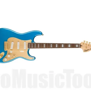 Certifié Fender Squier 40th Anniversary Stratocaster - Gold Edition LRL - Gold Anodized Pickguard - Lake Placid Blue
