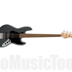 Certifié Fender Squier Affinity Series Jazz Bass LRL - Black Pickguard - Charcoal Frost Metallic