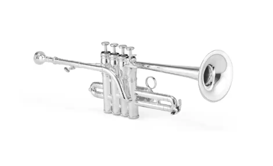 XO Professional Brass 1700S Professional Bb/A Piccolo Trumpet - Silver Plated Finish Authentique