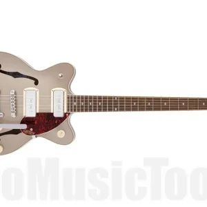 Vente Flash Gretsch G2655T-P90 Streamliner Center Block Jr. Double-Cut P90 with LRL - Two-Tone Sahara Metallic and Vintage Mahogany Stain