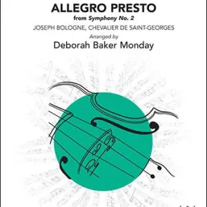 FJH Music Company Allegro Presto (from Symphony No. 2) - Bologne/Monday - String Orchestra - Gr. 2.5-3 Réduction