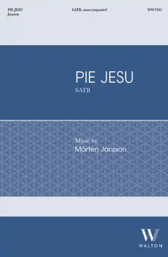 Pas Cher Walton Pie Jesu - Jansson - SATB