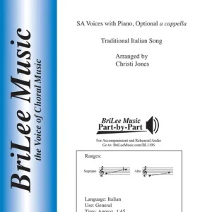 Produit De Marque BriLee Music Publishing Bella Ciao - Italian/Jones - SA Voices