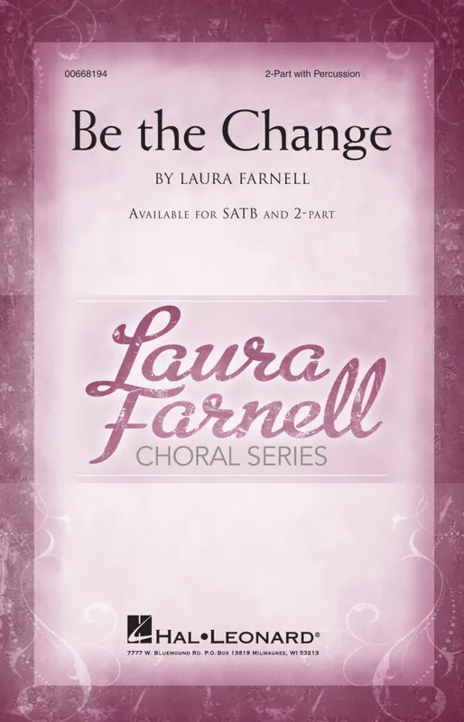 Paiement Sécurisé Hal Leonard Be the Change - Farnell - 2pt