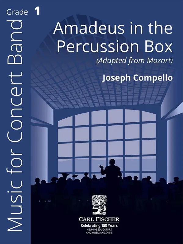 Seulement Aujourd'hui Carl Fischer Amadeus in the Percussion Box (Adapted from Mozart) - Compello - Concert Band - Gr. 1