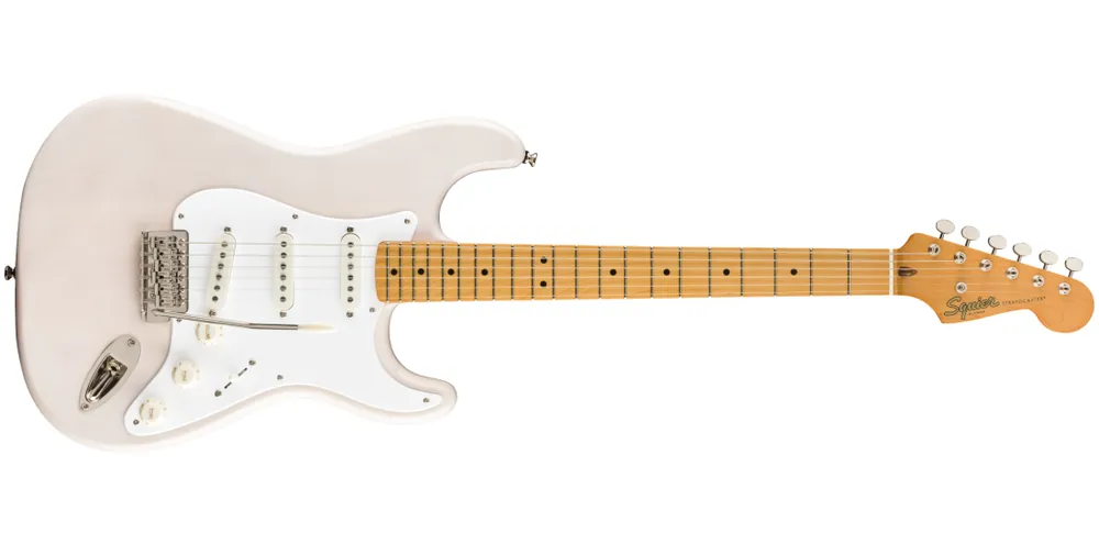 Squier Classic Vibe ‘50s Stratocaster, Maple Fingerboard - White Blonde Expédié Aujourd'hui