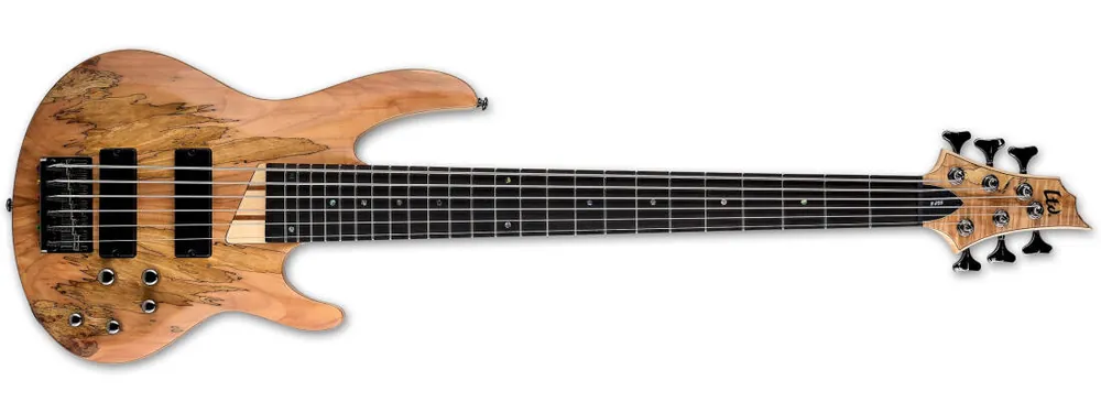 Offre Limitée ESP Guitars LTD B-206SM 6 String Bass Guitar - Natural Satin