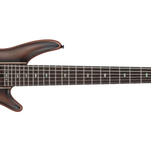 Authentique Ibanez SR Premium 6-String Electric Bass w/Bag - Dual Mocha Burst Flat