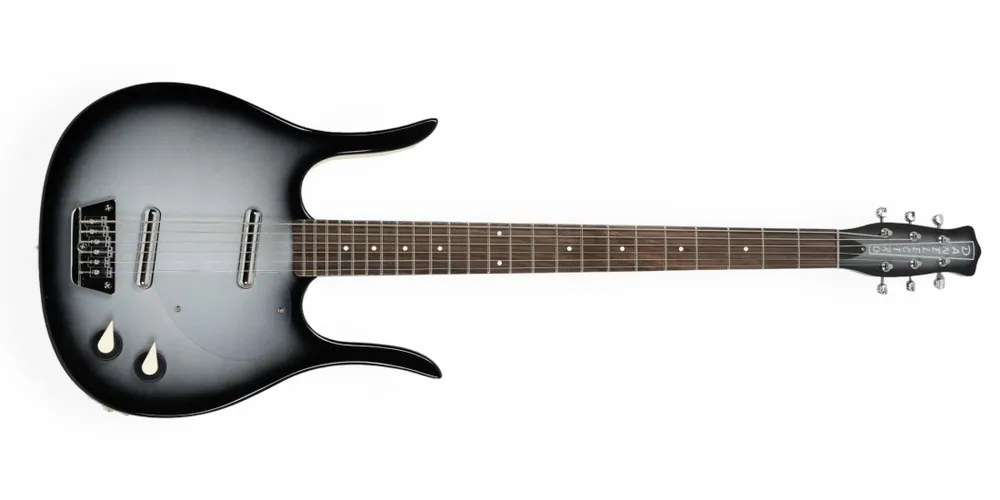 Vente Flash Danelectro 58 Longhorn Baritone Electric Guitar - Black Burst