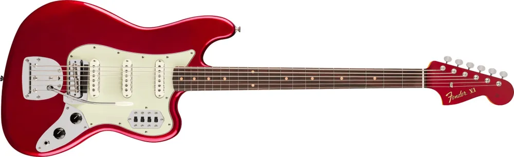 Fender Vintera III Early ‘60s Bass VI, Rosewood Fingerboard - Candy Apple Red Usine Directe
