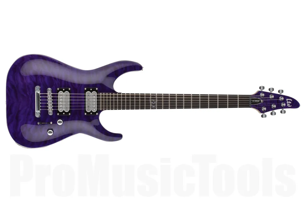 Offre Exclusive ESP Ltd RC-600QM STP - See Thru Purple - Rob Caggiano Signature