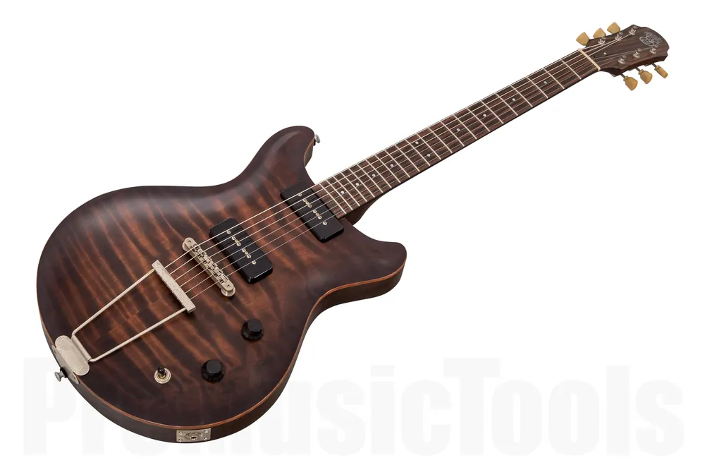 Usine Directe Patrick James Eggle Macon CT Double Cut Redwood P90