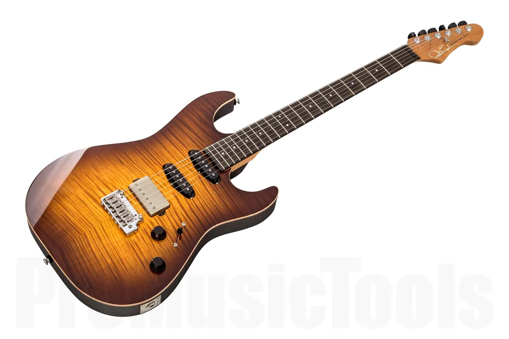 Jusqu'à Épuisement Des Stocks Patrick James Eggle "96" Drop Top HSS HB - Honey Burst