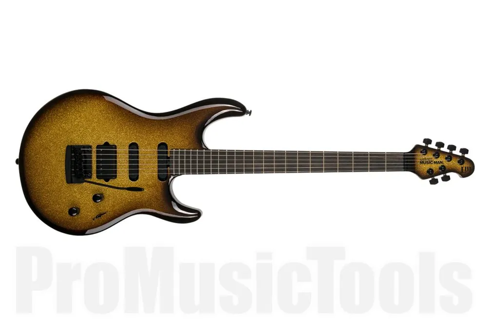 Vente Flash Music Man USA Luke III BFR HSS - Shadow Gold - Limited Edition - Flame maple neck