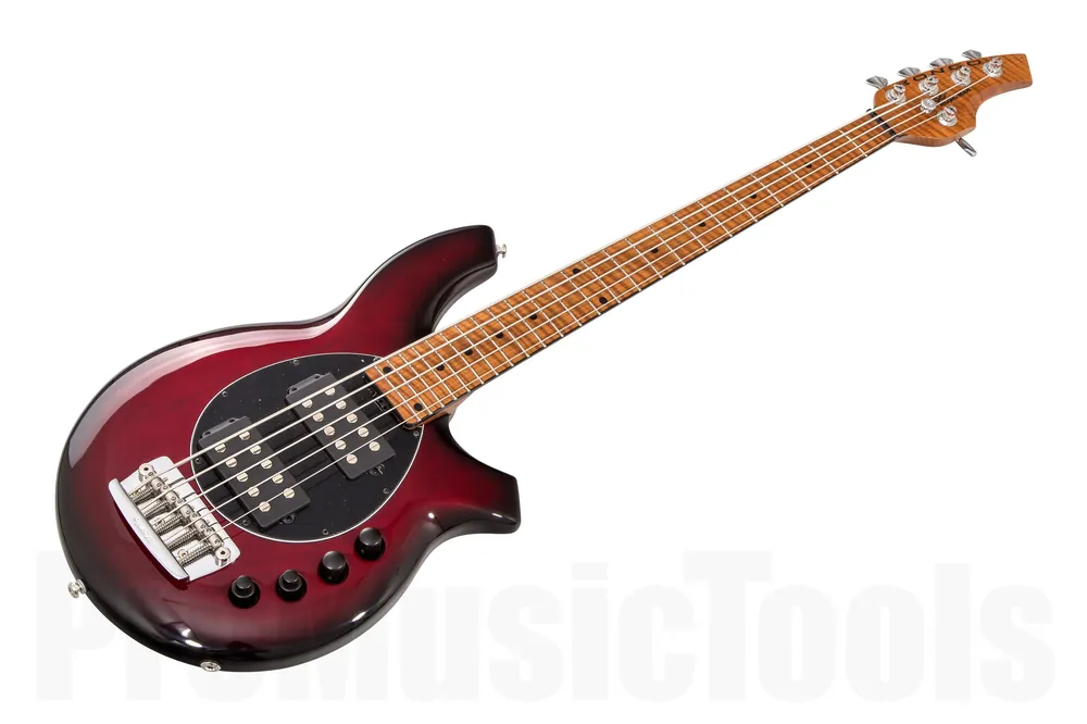 Expédition Rapide Music Man USA Bongo 5 HH BFR Wild Cherry Burst - Limited Edition