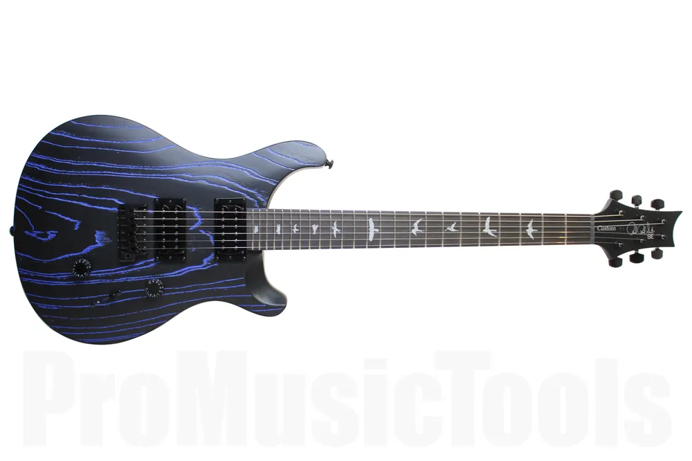 Meilleur Choix PRS SE Custom 24 LTD - Indigo - Sand-blasted Swamp Ash Limited Edition