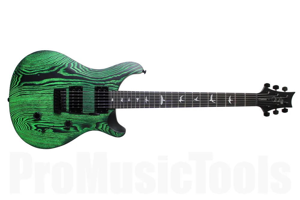 Retour Gratuit PRS SE Custom 24 LTD - Emerald - Sand-blasted Swamp Ash Limited Edition