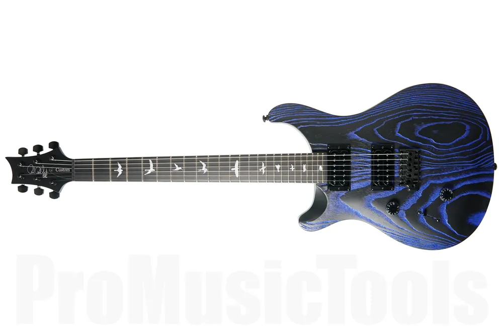 Expédition Rapide PRS SE Custom 24 Lefthand LTD - Indigo - Sand-blasted Swamp Ash Limited Edition