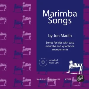 Produit De Marque Jon Madin Marimba Songs - Madin - Classroom Percussion - Book/2 CDs