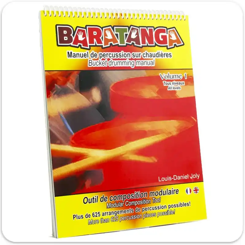 Promotion Baratanga Manuel de percussion sur chaudieres (Bucket Drumming Manual) - Joly - Book