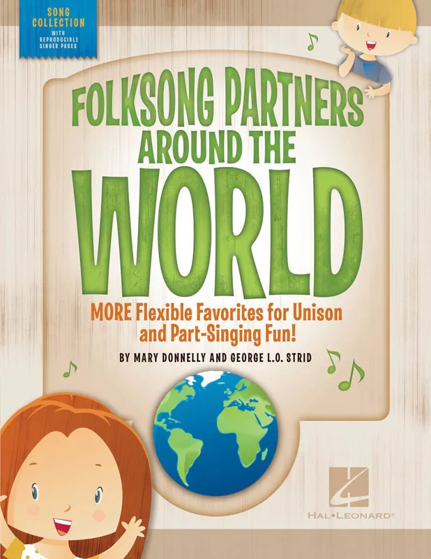 Hal Leonard Folksong Partners Around the World - Donnelly/Strid - Performance Kit - Book/Audio Online Remise