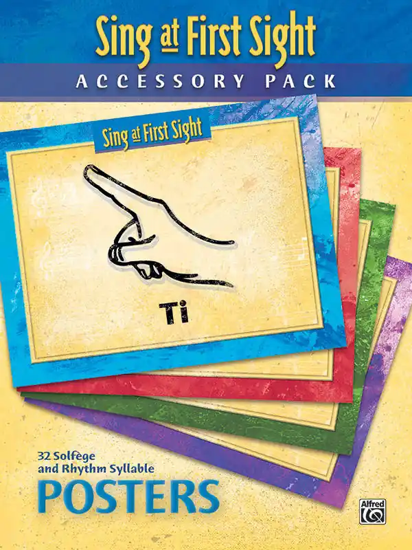 Réduction Alfred Publishing Sing at First Sight Accessory Pack 32 Solfege and Rhythm Syllable Posters - Classroom Poster Set