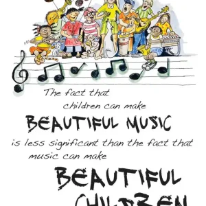 Hal Leonard Beautiful Music, Beautiful Children Poster - Lavender - Poster Bon Marché