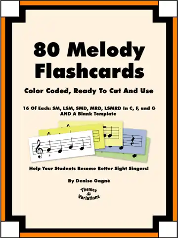 Retour Gratuit Themes & Variations Melody Flashcards - Gagne