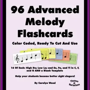Achetez Aujourd'hui Themes & Variations Ninety Six Advanced Melody Flashcards - Wood