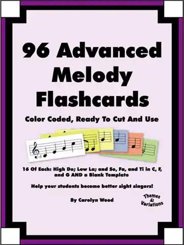 Achetez Aujourd'hui Themes & Variations Ninety Six Advanced Melody Flashcards - Wood