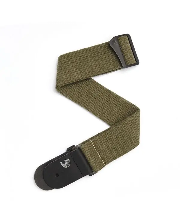 D‘ADDARIO 50CT02 "ARMY" COURROIE GUITARE COTON Nouvelle Collection