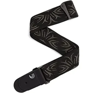Achetez Aujourd'hui D‘ADDARIO 50F078 COURROIE GUITARE NOIRE / GRISE TATTOO