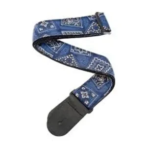 D‘ADDARIO 50G03 "WOVEN" COURROIE GUITARE LISSE - BANDANA BLUE Meilleur Choix