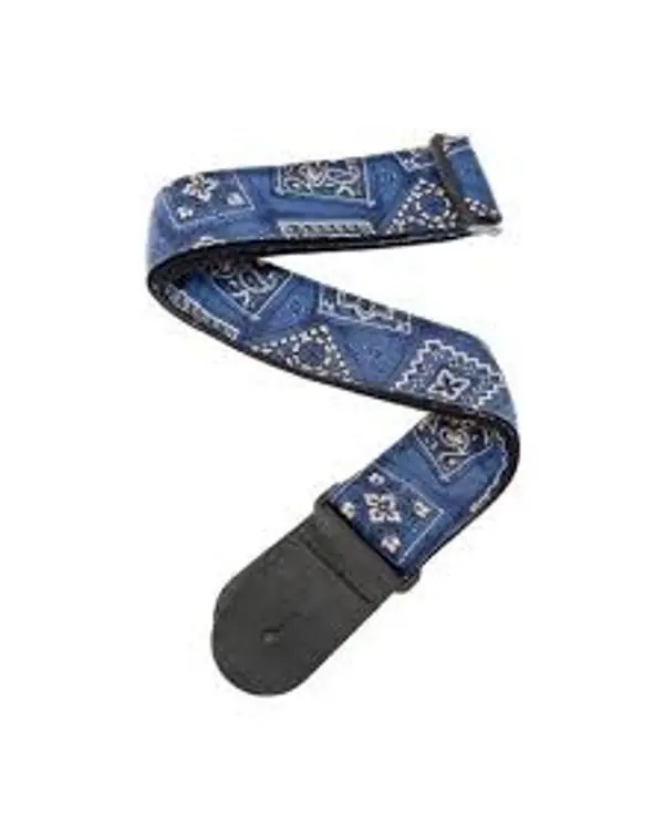 D‘ADDARIO 50G03 "WOVEN" COURROIE GUITARE LISSE - BANDANA BLUE Meilleur Choix