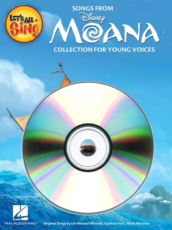 Hal Leonard Let‘s All Sing Songs from MOANA (Collection for Young Voices) - Performance/Accompaniment CD Prix Réduit