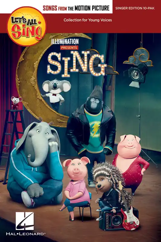 Satisfait Ou Remboursé Hal Leonard Let‘s All Sing Songs from the Motion Picture SING (Collection for Young Voices) - Singer Edition - Book 10-Pak