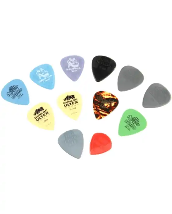 Expédition Rapide DUNLOP VARIETY PACK 12 MEDIATORS MEDIUM/HEAVY