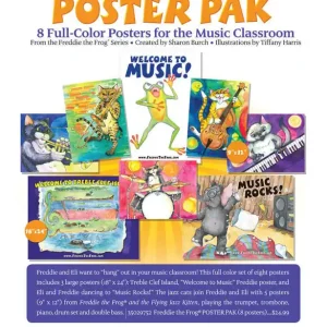 Hal Leonard Freddie The Frog Poster Pak - Harris/Burch - Posters Prix Cassé