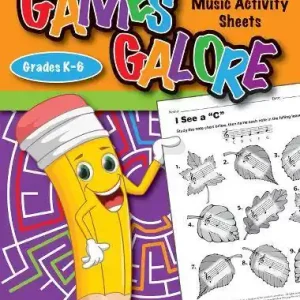 Heritage Music Press Games Galore Reproducible Music Activity Sheets - Gr. K-6 Livraison Express