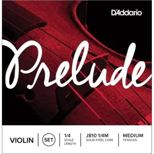 D‘ADDARIO J810 1/4M JEU DE CORDES DE VIOLON 1/4 - Medium Dernier Modèle