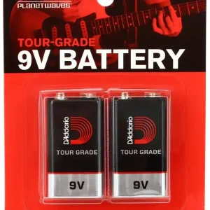 Quantité Limitée D‘ADDARIO PW-9V-02 LOT DE 2 PILES "TOUR GRADE" PILE 9V