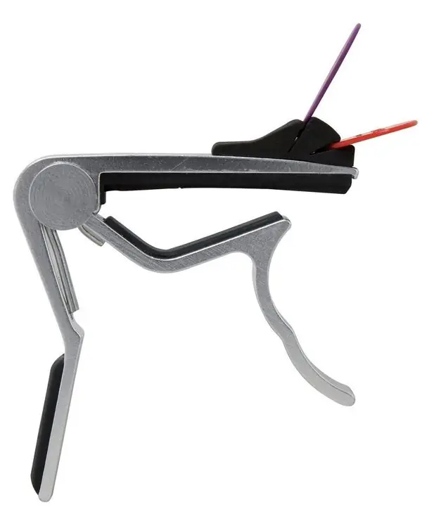 Promotion FIRE & STONE "D-STYLE" CAPODASTRE TRIGGER CHROME GUITARE FOLK