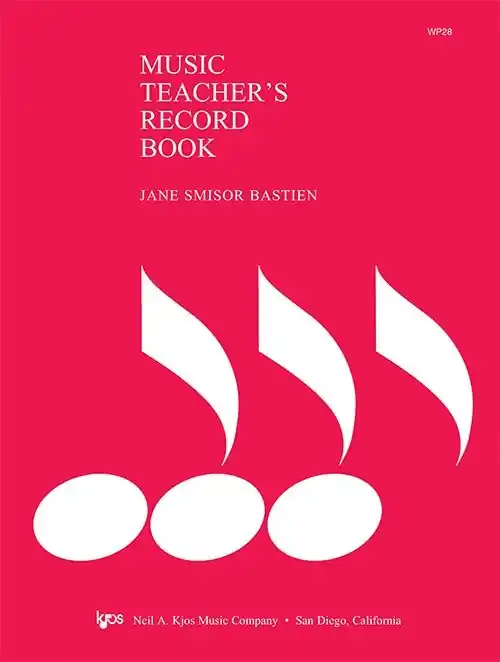 Dernière Chance Kjos Music Music Teachers Record Book - Bastien - Book