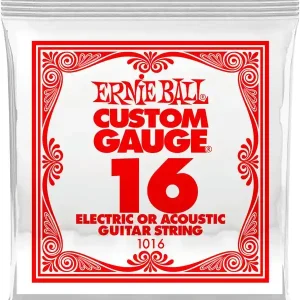 ERNIE BALL 1016 CORDE GUITARE ELEC ACIER PLEIN 016 Soldes