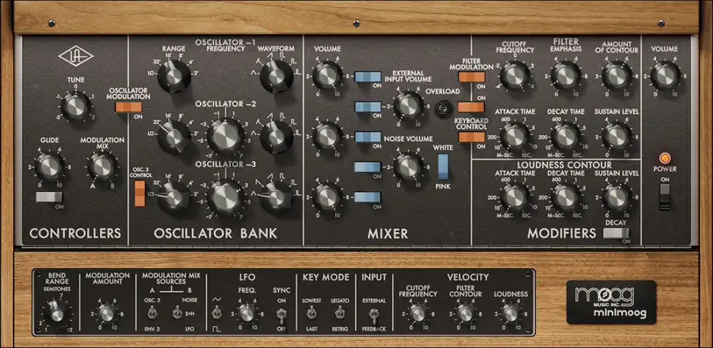 Universal Audio Moog Minimoog - Download Jusqu'à Épuisement Des Stocks