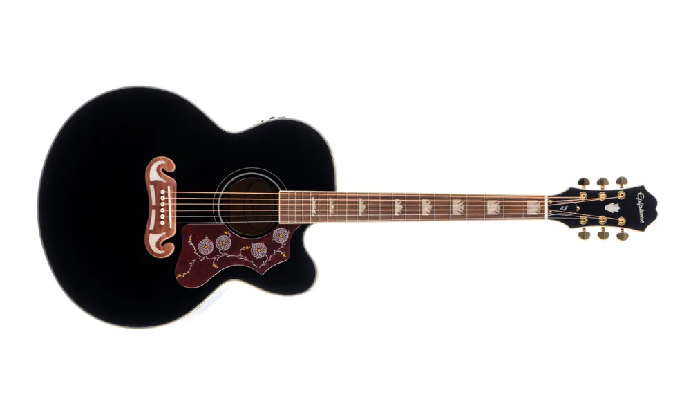 Epiphone J-200 EC Studio Acoustic/Electric - Ebony Dernière Chance